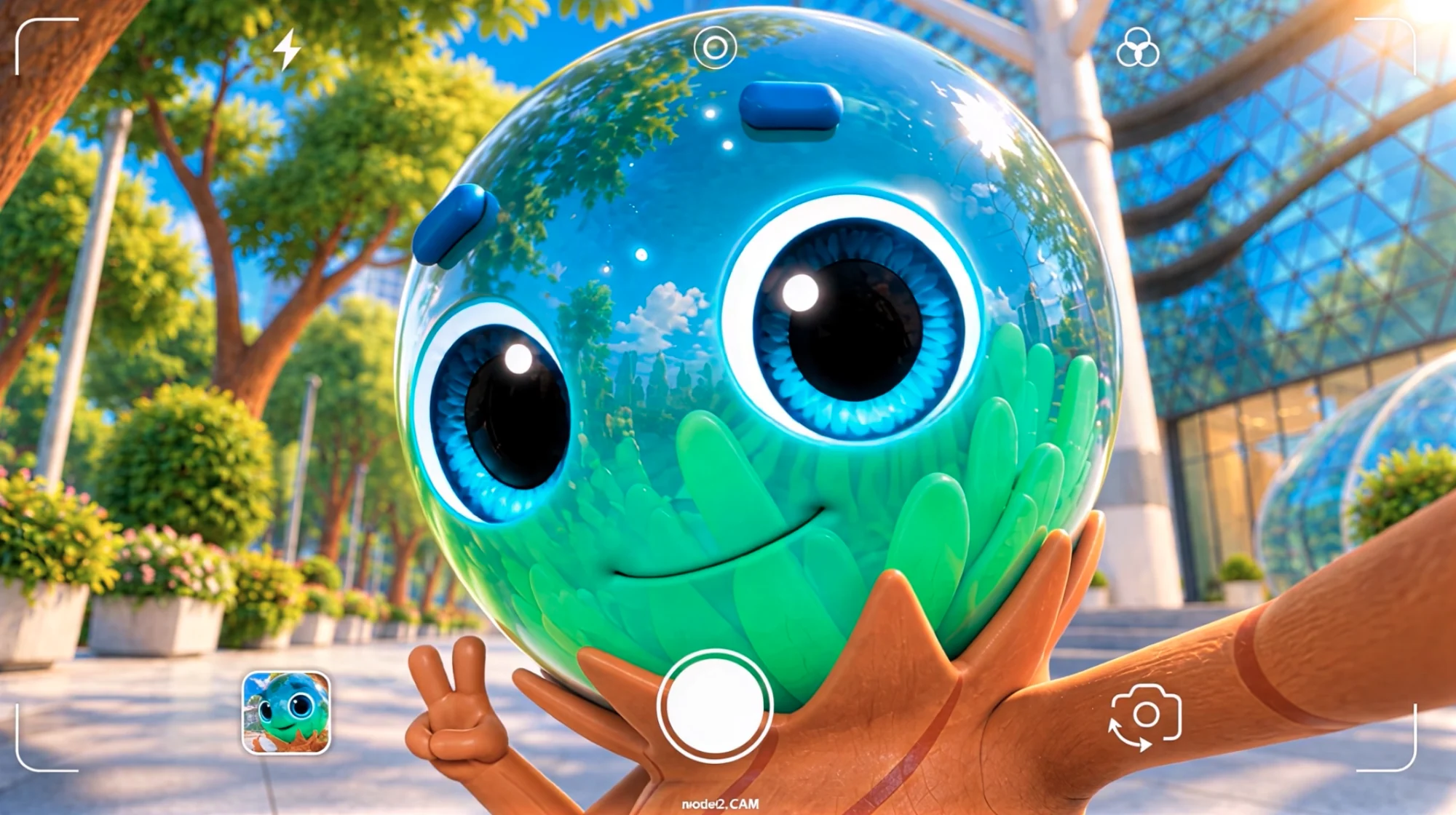 High-resolution 3D character still from MOE Let’s Go GEO