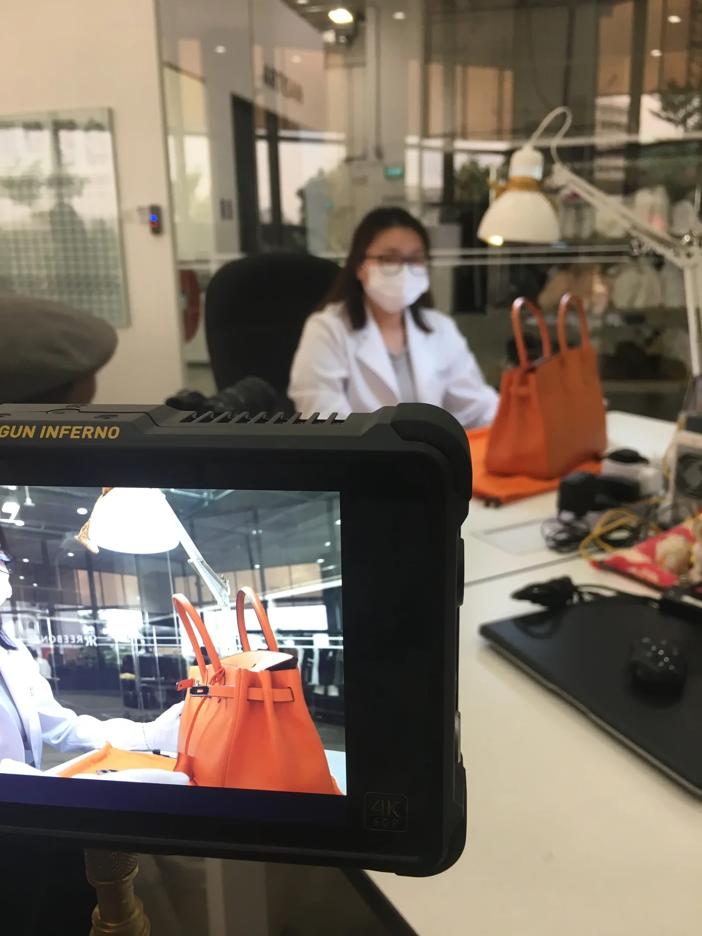 A portrait behind-the-scenes frame from the SMU IIE production.