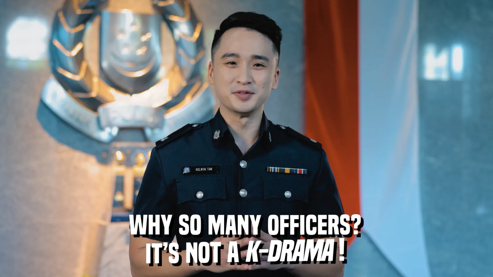 A scene sets up a myth before its factual answer.