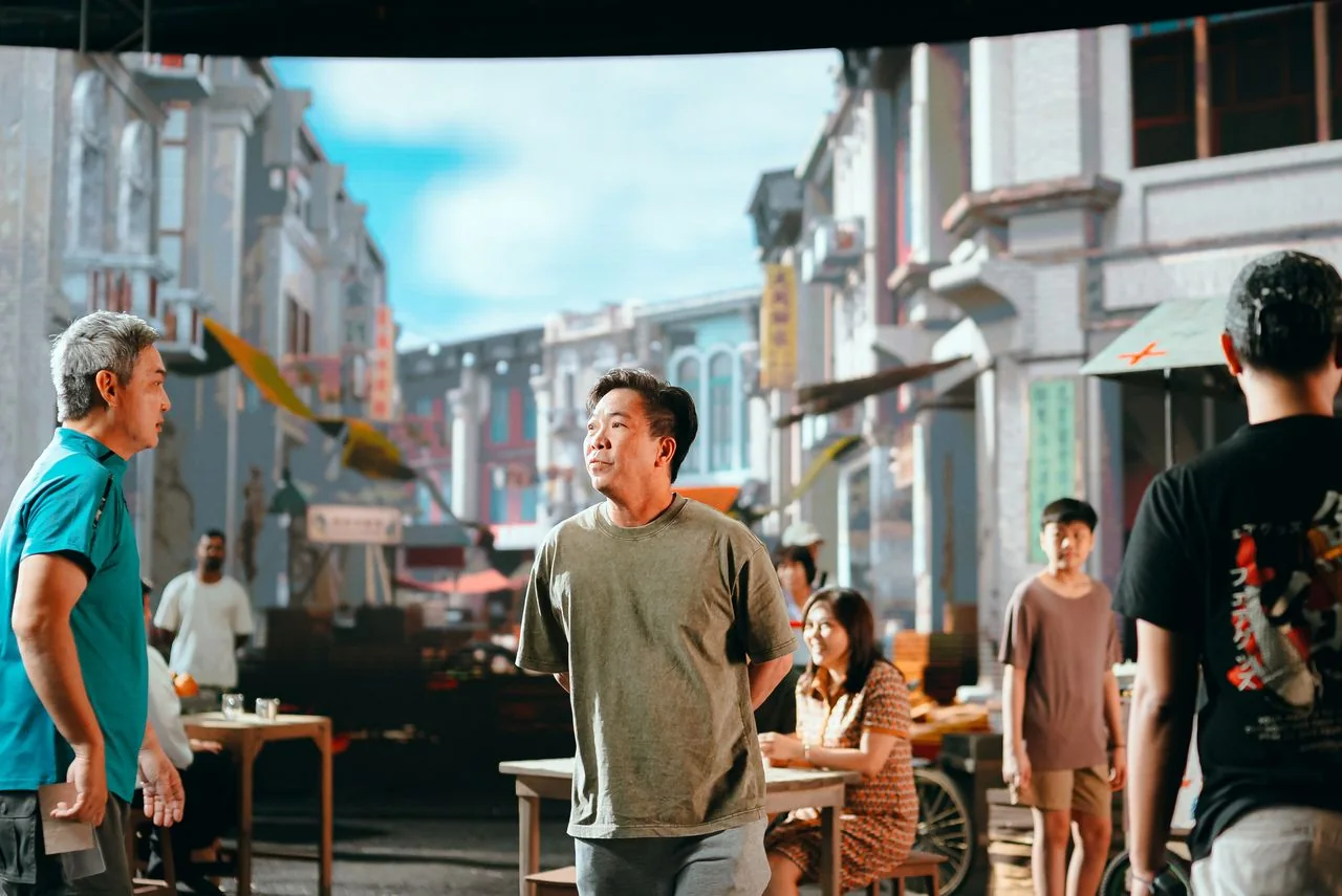 Gilbert directing on the set of VP - TTTH