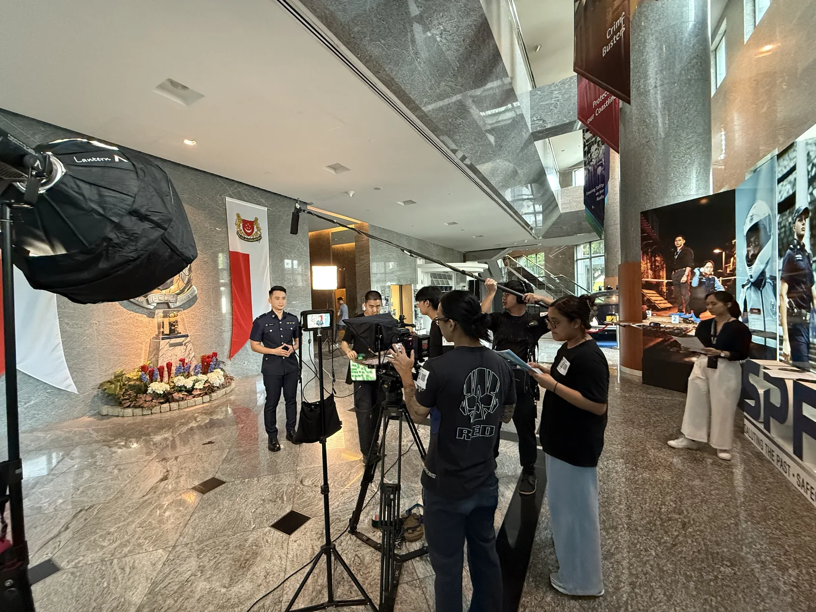 Red Ink crew working on the SPF shoot